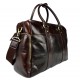 Leather notebook tablet bag mens ladies handbag shoulder bag dark brown