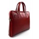 Women leather shoulder bag genuine italian leather handbag red