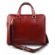 Women leather shoulder bag genuine italian leather handbag red