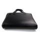 Women leather shoulder bag genuine italian leather handbag black