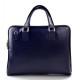 Women leather shoulder bag genuine italian leather handbag blue