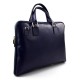 Women leather shoulder bag genuine italian leather handbag blue