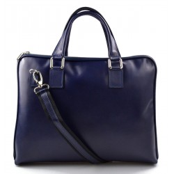 Damen leder tasche handtasche schulter tasche blau