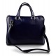 Women leather shoulder bag genuine italian leather handbag blue