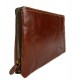 Leather pouch leather zipped bag big leather clutch zipper pouch leather zipper brown