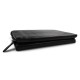 Leather pouch leather zipped bag big leather clutch zipper pouch leather zipper black