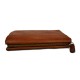 Clutch leather pouch leather zipped bag big leather clutch zipper brown pouch leather