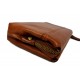 Clutch leather pouch leather zipped bag big leather clutch zipper brown pouch leather