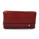 Clutch leather pouch leather zipped bag big leather clutch zipper red pouch leather