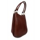 Bolso mujer piel marron bolso espalda bolso cuero plegable bolso mujer de cuero