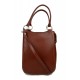 Bolso mujer piel marron bolso espalda bolso cuero plegable bolso mujer de cuero