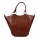 Damen henkeltasche leder handtasche braun leder schultertasche faltbare tasche