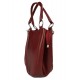 Borsa donna pelle pieghevole rosso borsa pelle grande shopper borsa spalla