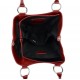 Damen henkeltasche leder handtasche rot leder schultertasche faltbare tasche