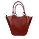 Borsa donna pelle pieghevole rosso borsa pelle grande shopper borsa spalla