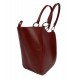 Borsa donna pelle pieghevole rosso borsa pelle grande shopper borsa spalla