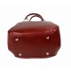 Borsa donna pelle pieghevole rosso borsa pelle grande shopper borsa spalla