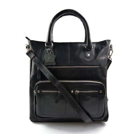 Sac cuir femme noir sac en cuir d'èpaule bandoulierè en cuir