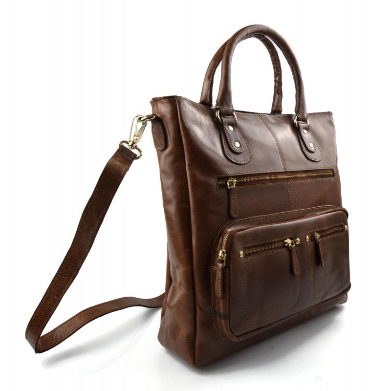 shoulder bag leather brown