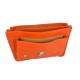 Carpeta de cuero bolso de hombre bolso de mujer mochila de piel bolso de cuero messenger naranja