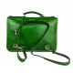 Carpeta de cuero bolso de hombre bolso de mujer mochila de piel bolso de cuero messenger verde