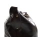 Leather duffle bag genuine leather shoulder bag dark brown