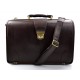 Doctor bag leather mens doctor bag XXL handbag ladies medical bag dark brown