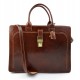 Leather briefcase mens womans office shoulderbag document messenger bag business bag executive VIP briefcase brown