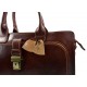 Leather briefcase mens womans office shoulderbag document messenger bag business bag executive VIP briefcase brown