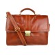 Leather briefcase mens ladies office handbag shoulderbag messenger business bag satchel honey leather executive bag