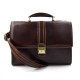 Leather briefcase mens ladies office handbag shoulderbag messenger business bag satchel brown leather executive bag