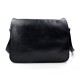 Bolso messenger de piel bandolera de cuero bolso de hombre piel bolso de espalda negro