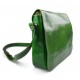 Mens leather bag shoulder bag genuine leather messenger green business document bag
