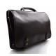 Leather messenger bag office bag mens business shoulder bag satchel xxl dark brown