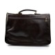 Leather messenger bag office bag mens business shoulder bag satchel xxl dark brown