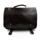 Leather messenger bag office bag mens business shoulder bag satchel xxl dark brown