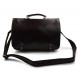 Leather messenger bag office bag mens business shoulder bag satchel xxl dark brown