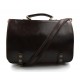 Leather messenger bag office bag mens business shoulder bag satchel xxl dark brown