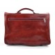 Borsa pelle messenger uomo donna borsa postino cartella pelle messenger XXL rosso