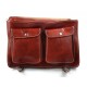 Leather messenger bag office bag mens business shoulder bag satchel xxl red