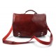 Borsa pelle messenger uomo donna borsa postino cartella pelle messenger XXL rosso