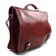 Borsa pelle messenger uomo donna borsa postino cartella pelle messenger XXL rosso