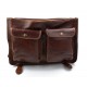 Leather messenger bag office bag mens business shoulder bag satchel xxl brown