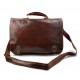 Bolso messenger de piel XXL con asa y bandolera bolso de cartero bolso de hombre marron