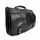 Leather messenger bag office bag mens business shoulder bag satchel xxl black