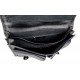 Leather messenger bag office bag mens business shoulder bag satchel xxl black