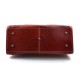 Leather doctor bag mens travel bag cabin luggage bag leather shoulder bag red