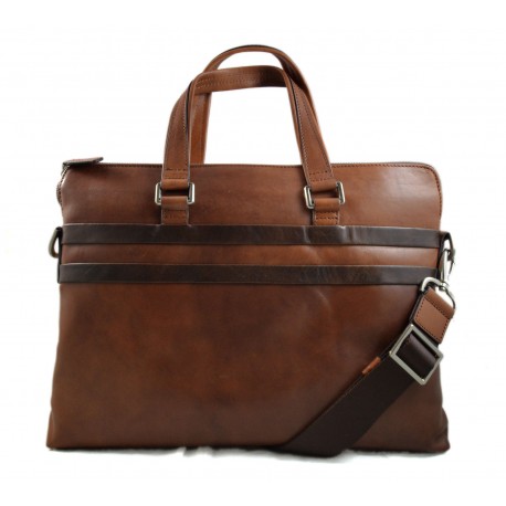 Ledertasche messenger herren damen handtasche schultertasche notebook tablet ipad tasche braun