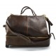 Borsone pelle viaggio doctor bag borsa cabina con ruote testa moro