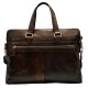 Ledertasche messenger herren damen handtasche schultertasche notebook tablet ipad tasche dunkel braun